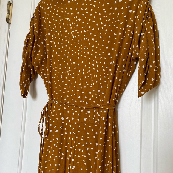 Faithfull the Brand chiara dot print mustard dress - Picture 12 of 13